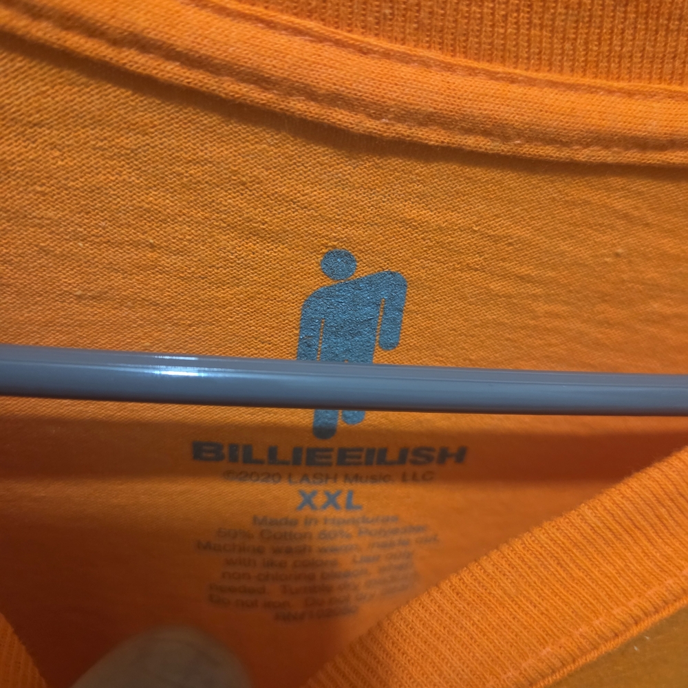 Billie Eilish Orange T-Shirt XXL